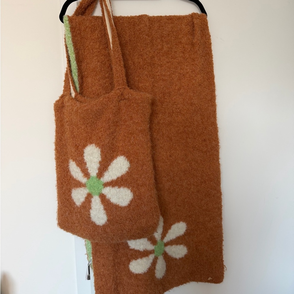 Free People reversible Scarf and Bag Set
